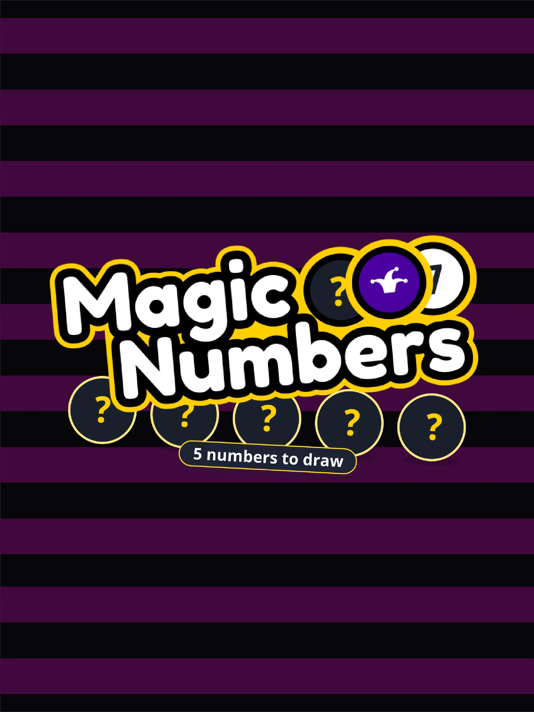 Juego de números mágicos con look matemático y brillante.