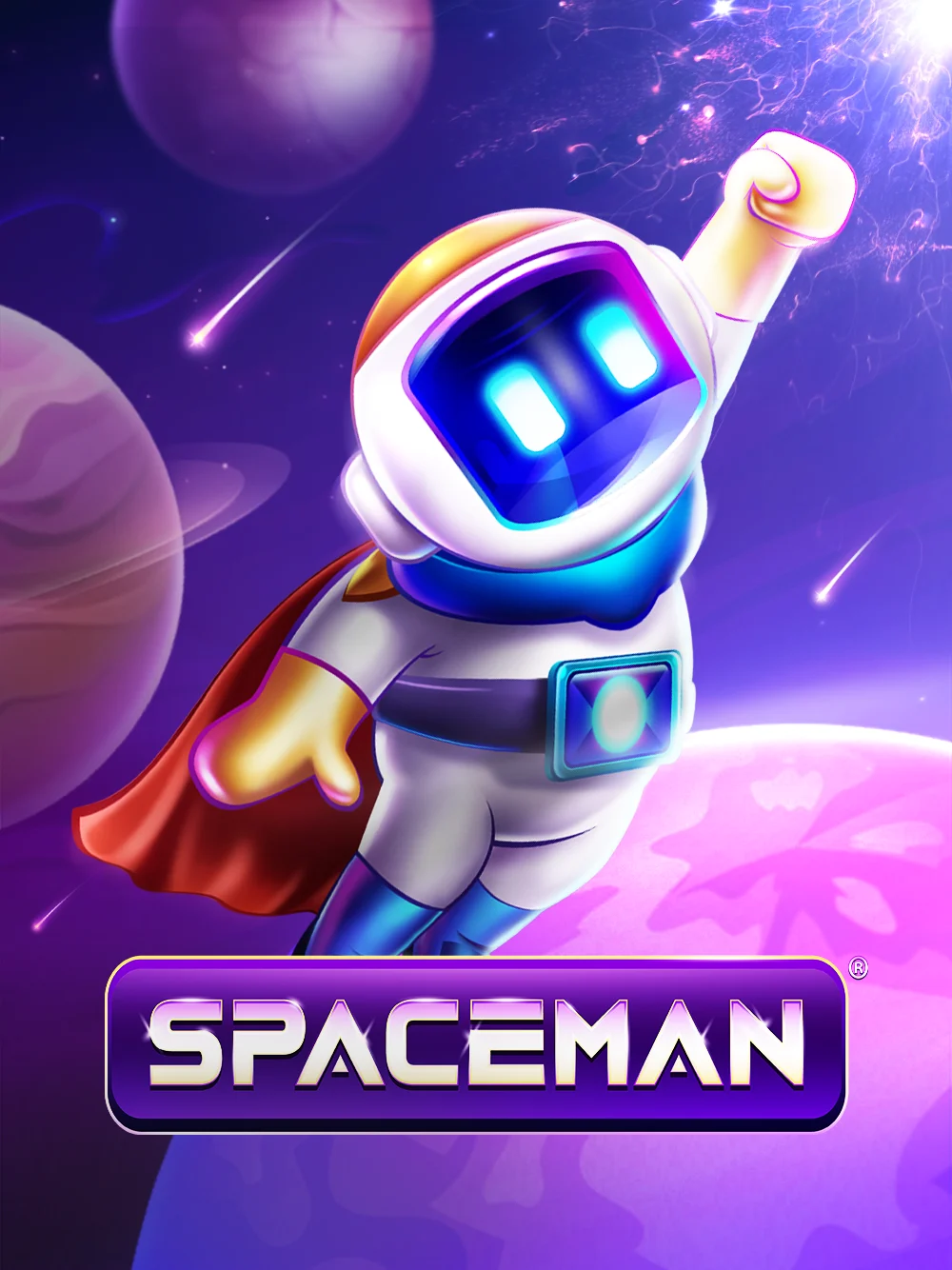 Juego espacial con estética futurista, brillo neón y ritmo de acción constante.